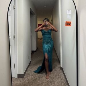 Emerald Sundae Teal Maxi Dress